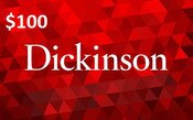 Dickinson College Bookstore gift card for $100